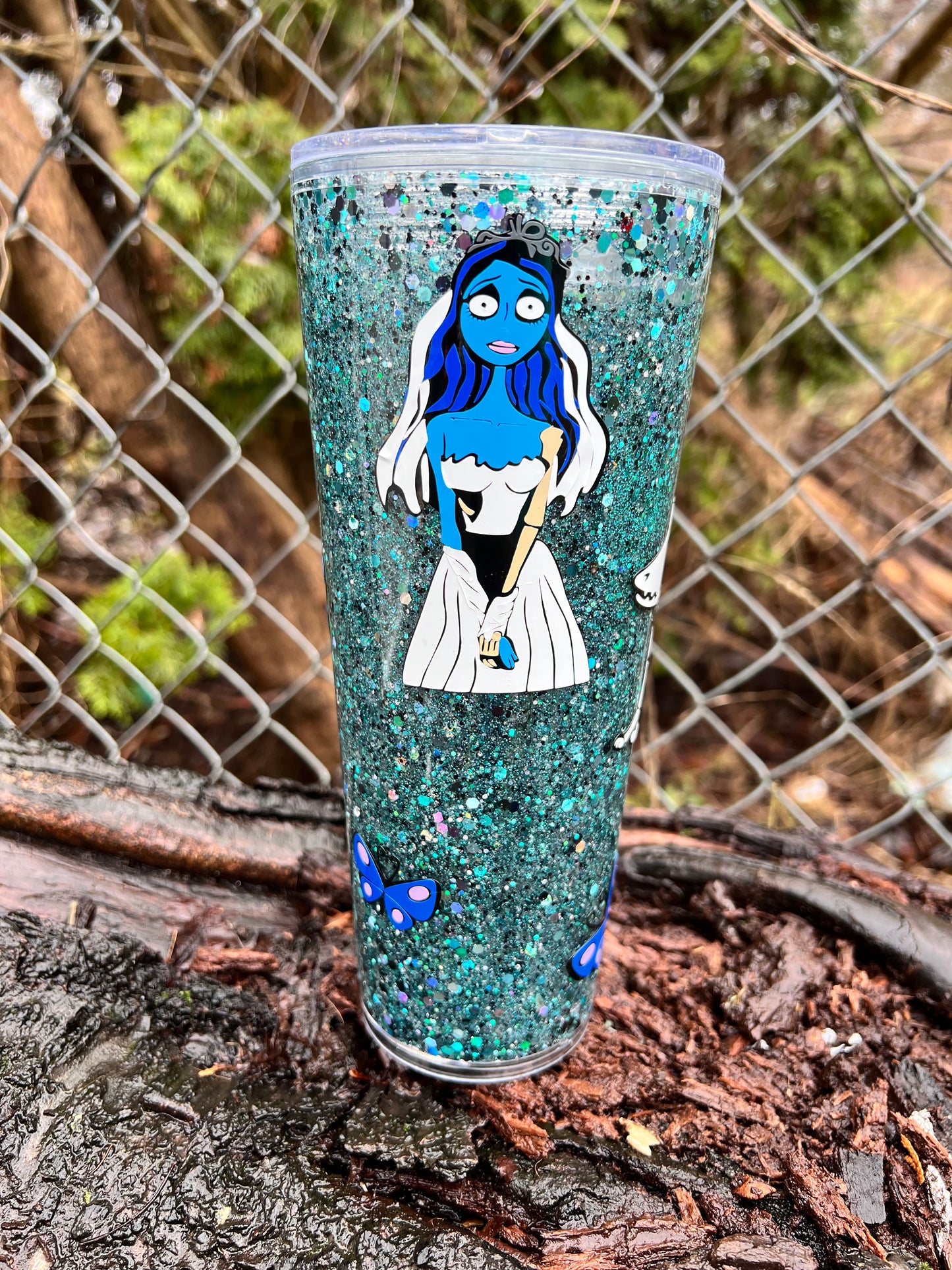 Bride snow globe tumbler